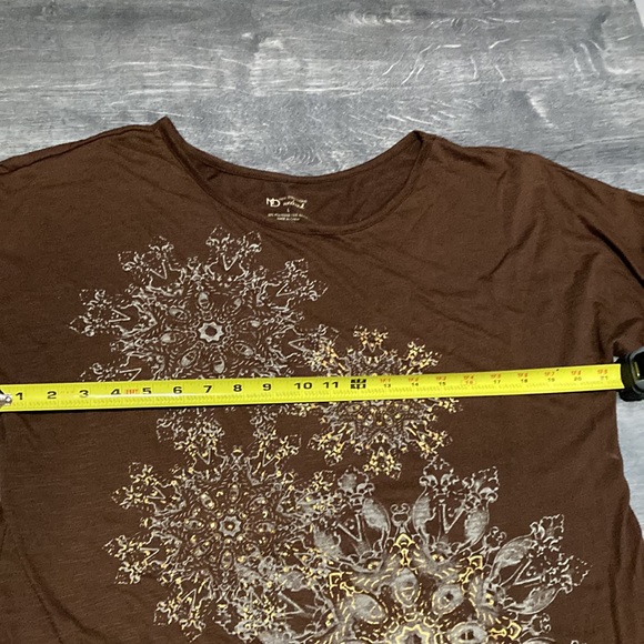 ⭐️LAST CHANCE⭐️ New Directions Weekend Asymmetrical Dress Shirt Size Large - Picture 6 of 6